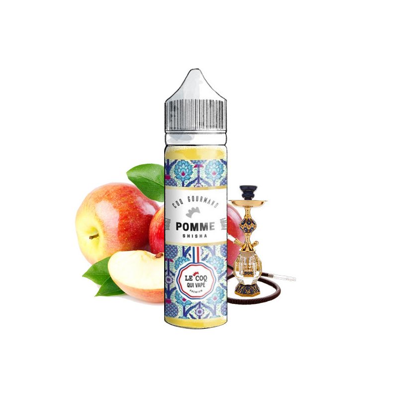 Pomme Shisha 50ML - Le Coq Gourmand - 0mg