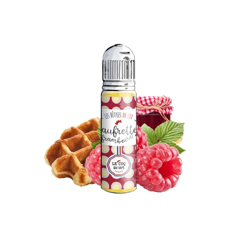 Gaufrette Framboise 50ML - Les Bêtises du Coq - 0mg