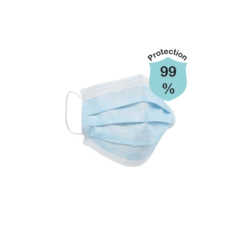 Masques de protection Très Haute Filtration (99%) Type II par 50