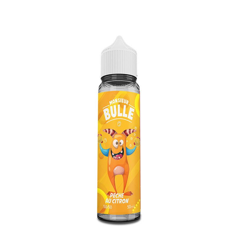 Monsieur Bulle - Pêche au Citron 50ML - 0mg