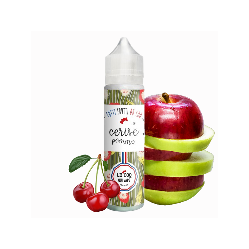 Pomme Cerise 50ML - Le Coq qui Vape - 0mg