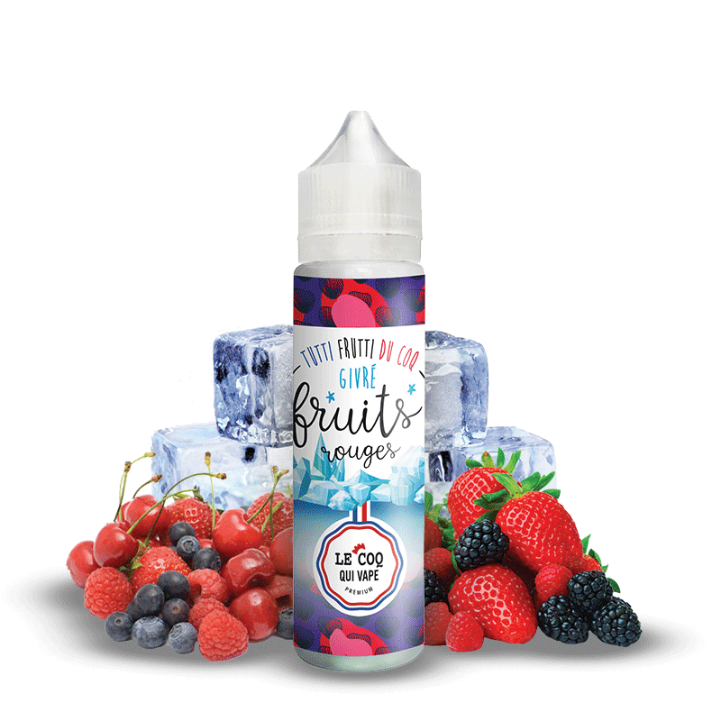 Fruits Rouges Givre 50ml - Le Coq qui Vape - 0mg