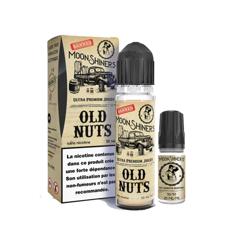 Old Nuts 50ml + Booster 10ml - Moonshiners - 0mg