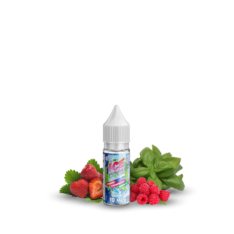 Ice Cool - Fraise Framboise Basilic 10ml - Liquidarom