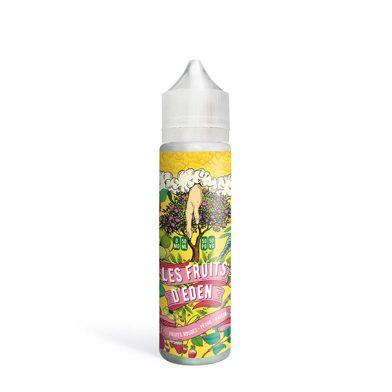 Fruits Rouges Pêche Raisin 50ml - Les Fruits d'Eden - 0mg