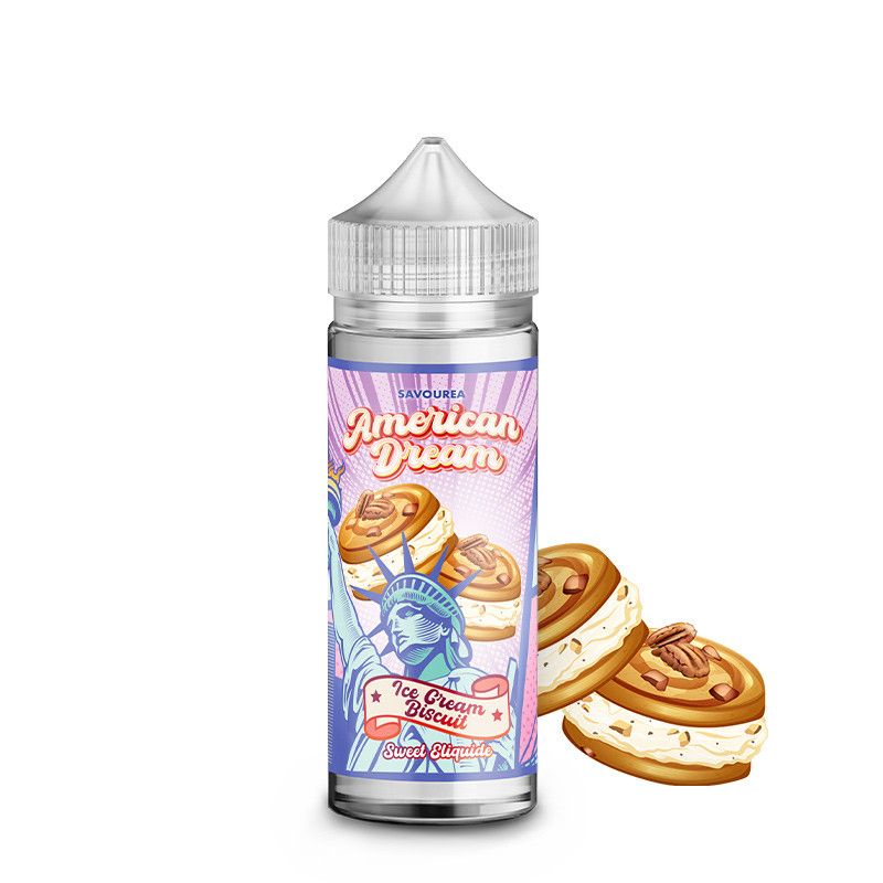 Ice Cream Biscuit 100ml - American Dream - 0mg