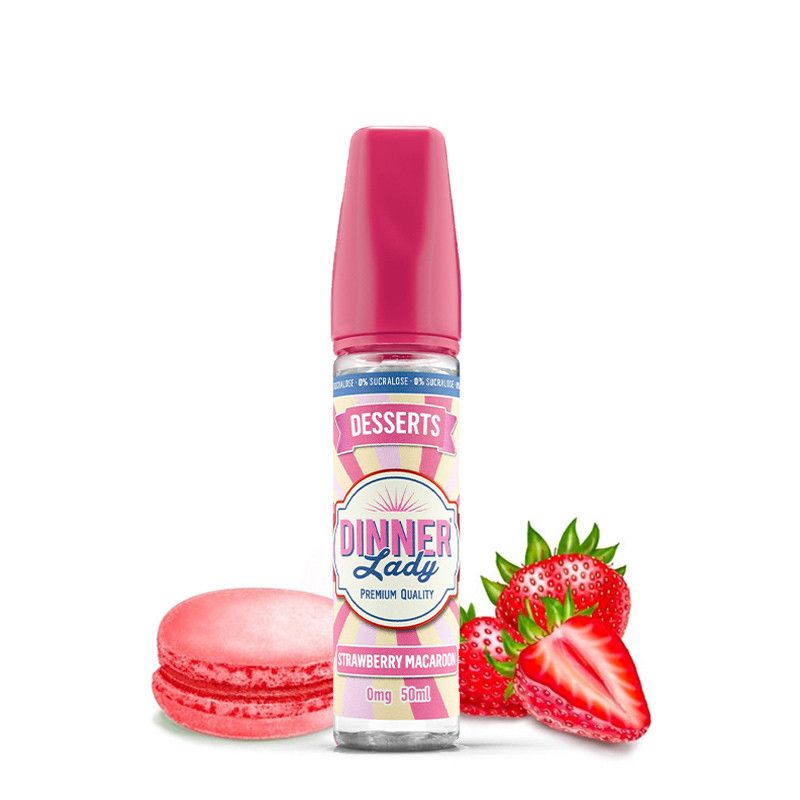 Strawberry Macaroon 50ml - Dinner Lady - 0mg