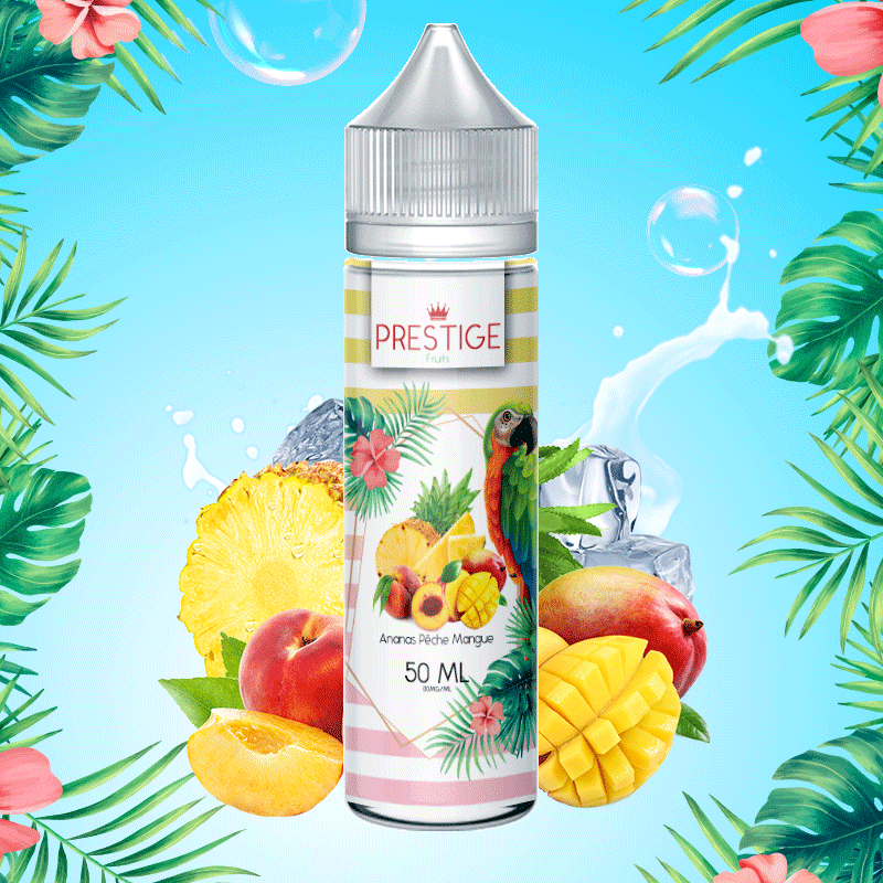 Ananas Pêche Mangue 50ml - Prestige Fruits - 0mg