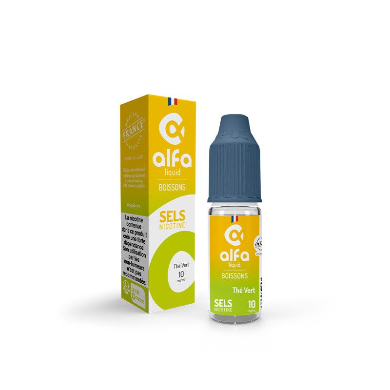 Thé Vert 10ml par 5 - Sels - Alfaliquid