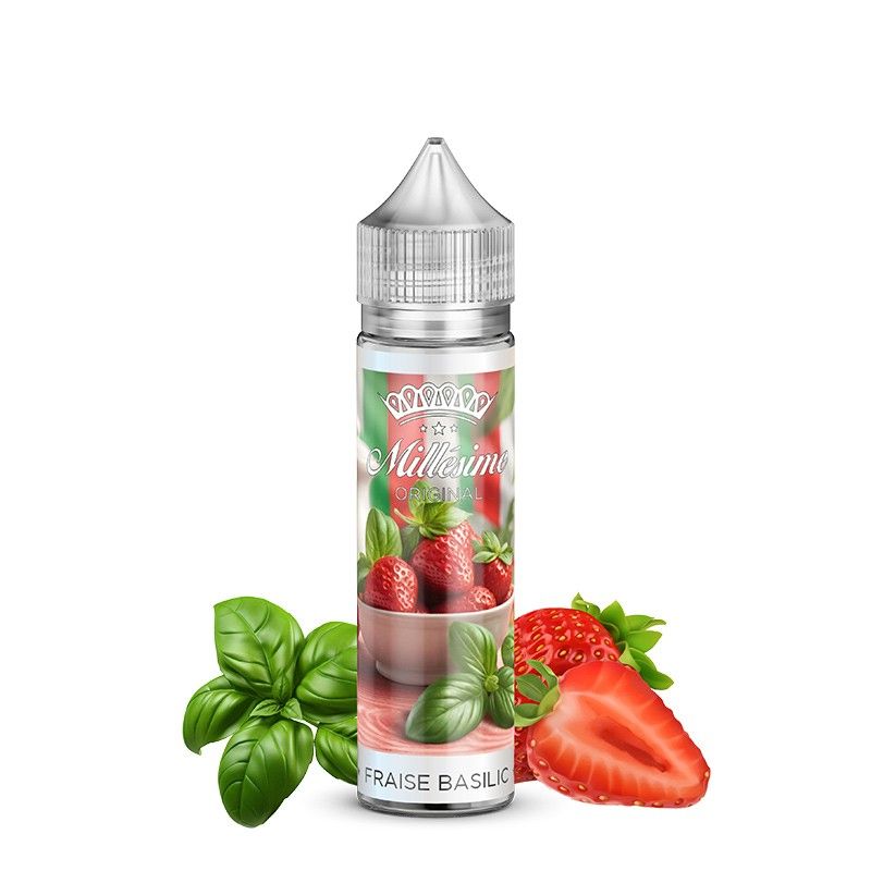 Fraise Basilic 50ML - Millésime - 0mg